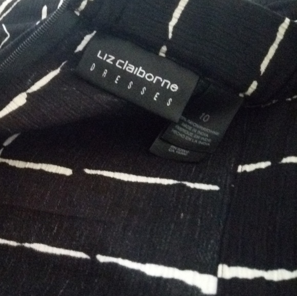 Liz Claiborne Vintage 90's Skirt B&W Print Sz 10 - Picture 3 of 5